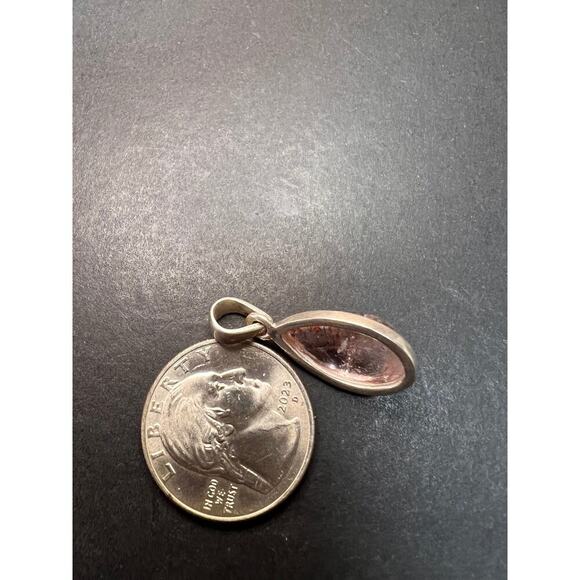 NEW Lepidocrocite quartz super 7 teardrop sterling silver pendant 3.46 grams - Picture 4 of 10